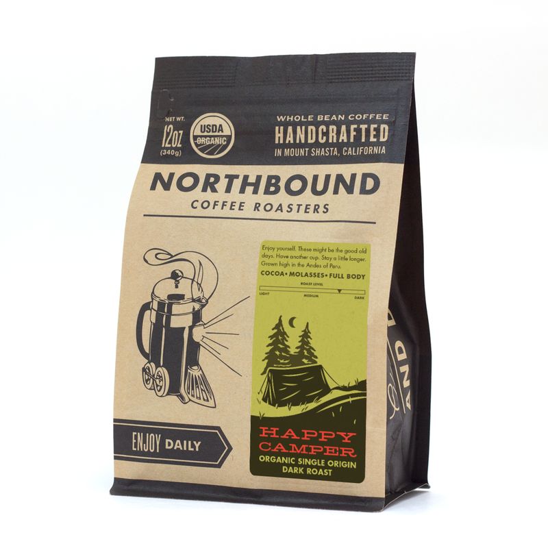 Organic Happy Camper- Single Origin Dark Roast Organic Happy Camper- Single Origin Dark Roast
