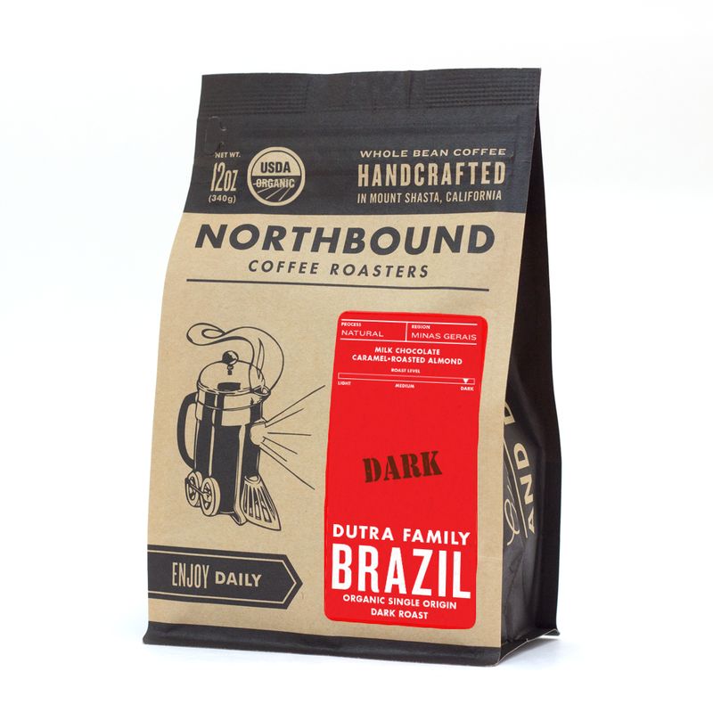 Organic Brazil Dutra Family Natural Process • Single Origin Dark Roast Organic Brazil Dutra Family Natural Process • Single Origin Dark Roast