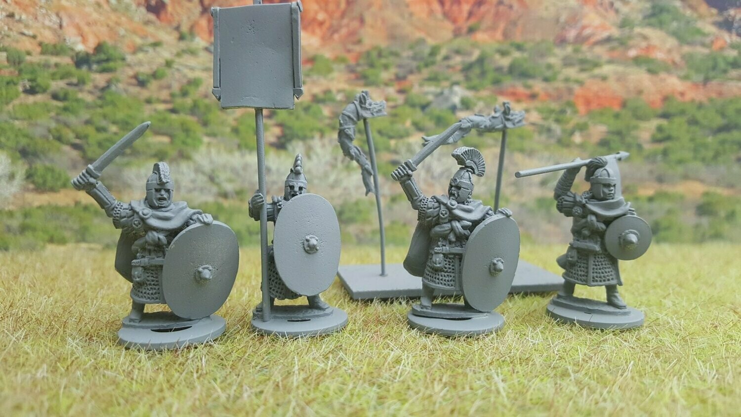 BYZ05 Infantry officers and standard bearers