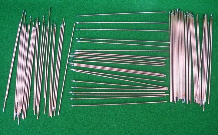 NS102 Wire spears with spearhead x 40 (1mm x 100mm)