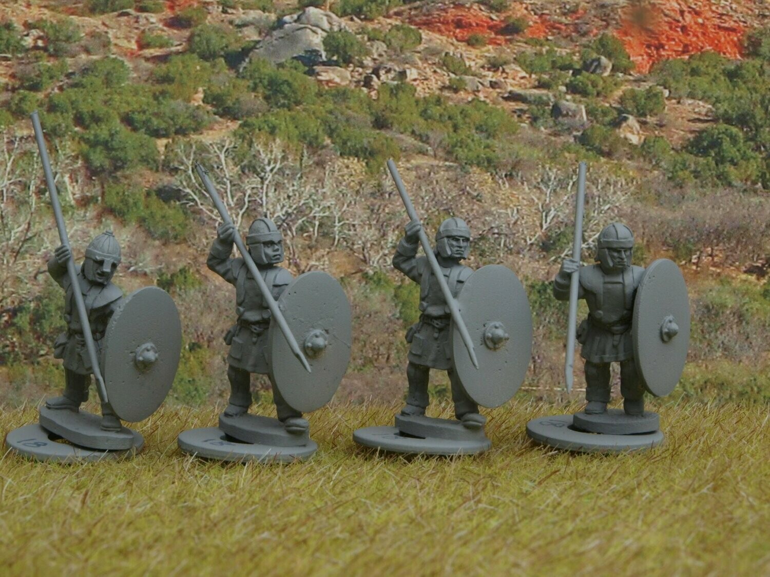 BYZ18 Unarmoured spearmen in helmets 1