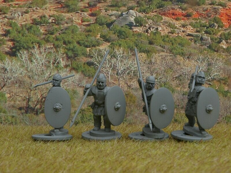 BYZ19 Unarmoured spearmen in helmets 2