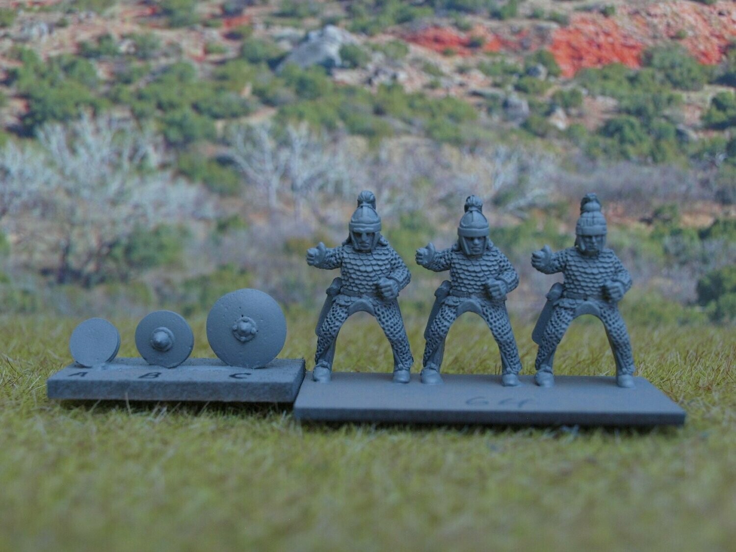 BYZ64 Lancers in full length mail and bows 1