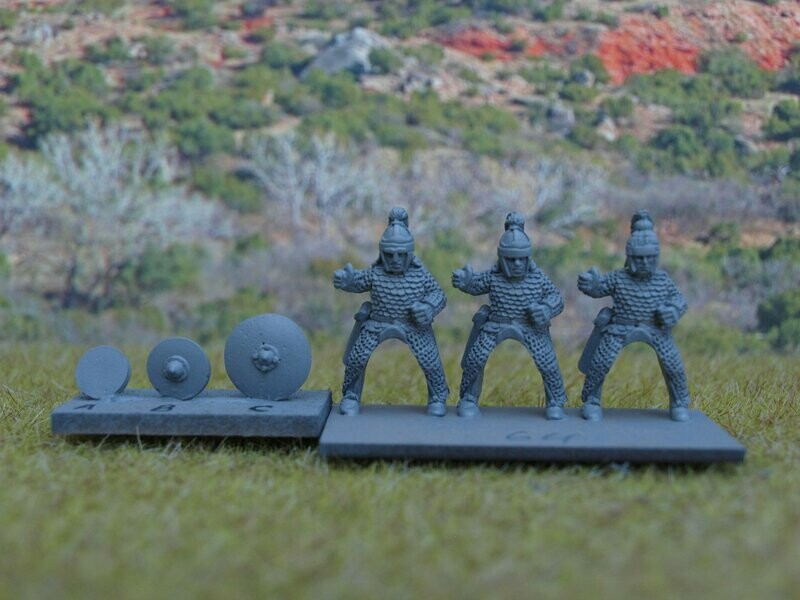 BYZ64 Lancers in full length mail and bows 1