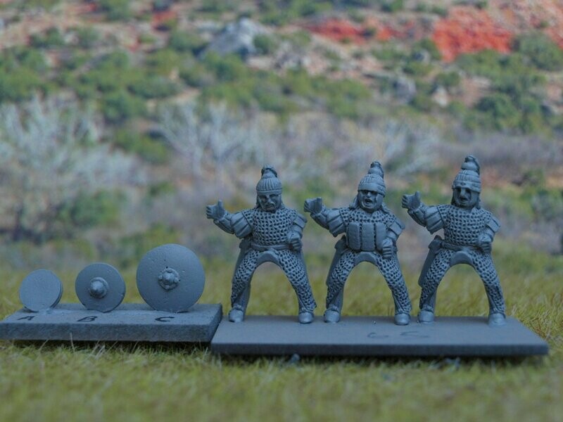 BYZ65 Lancers in full length mail with bow 2