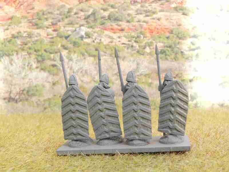 SASS35 Unarmoured Sassanid standing spearmen