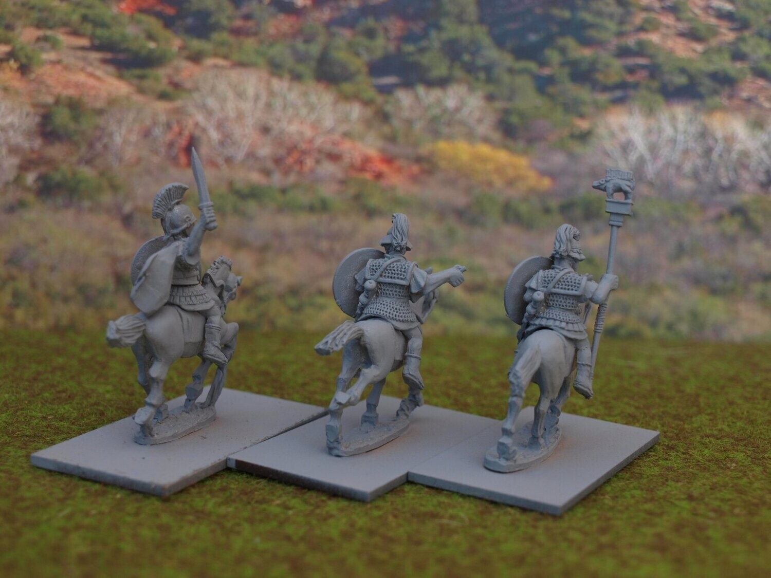 RR33 republican Cavalry Command in mail , Boethian Helmets