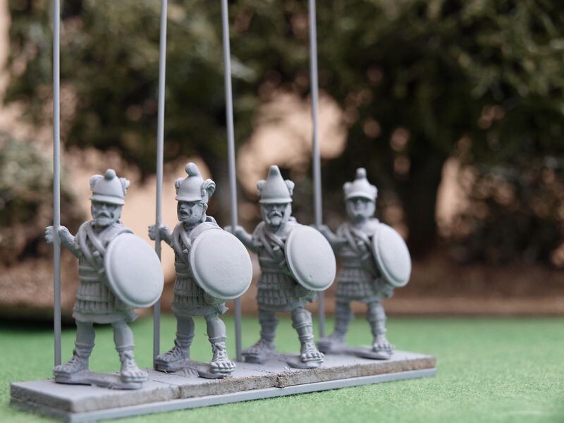PH27 Guard Phalangites in linothorax and plumed helmets