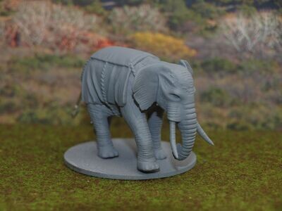 ELA01a Just the elephant (No Howdah).(3D Printed)