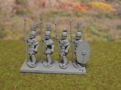AL09 Allied standing legionaries with Roman Helmets