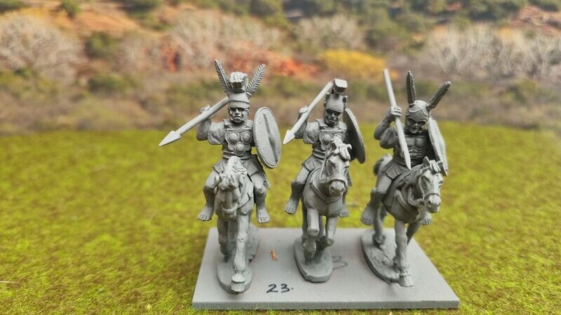 SAM23 Allied cavalry throwing spears.