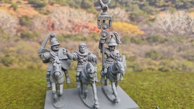 UD221 Unit deal of 12 cavalry in montifortino helmets with horses