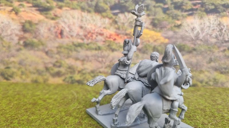 UD221 Unit deal of 12 cavalry in montifortino helmets with horses