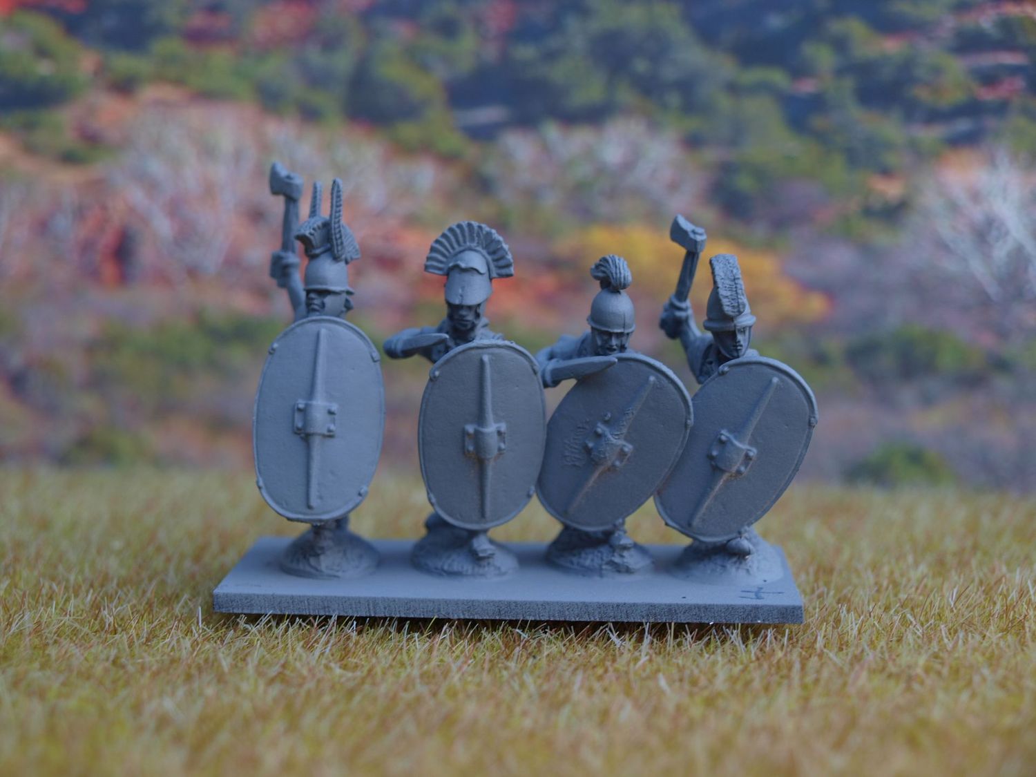 ETR04 Advancing  infantry in mail armour with swords and axes 2