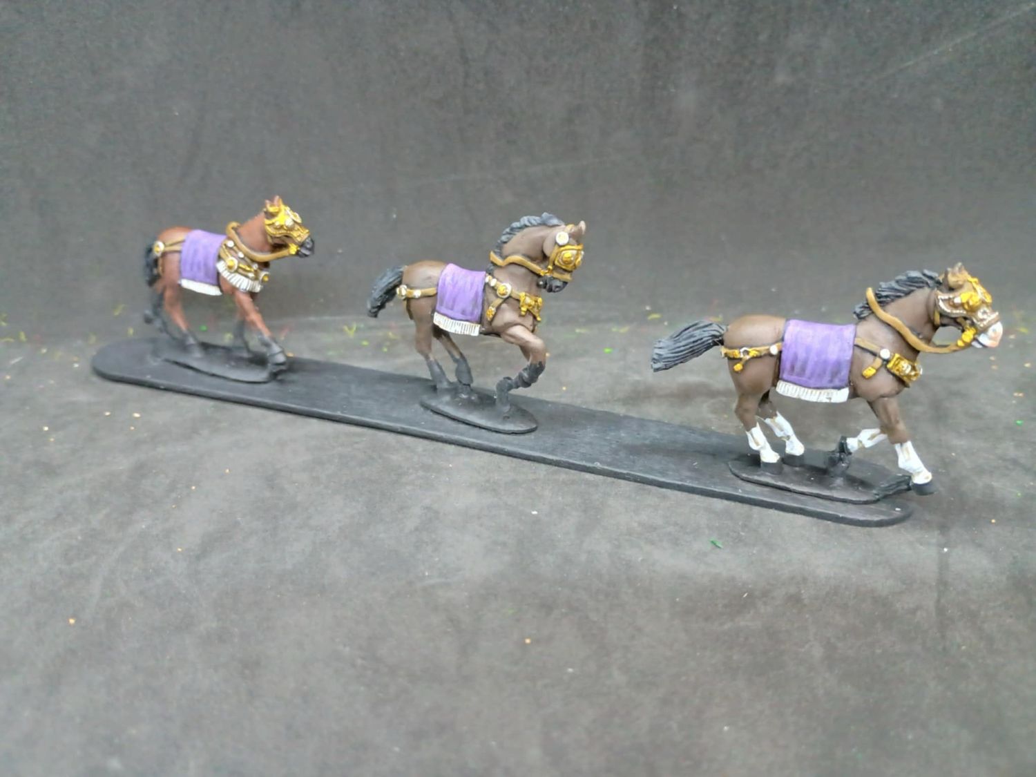 H12 horses in plain tackle