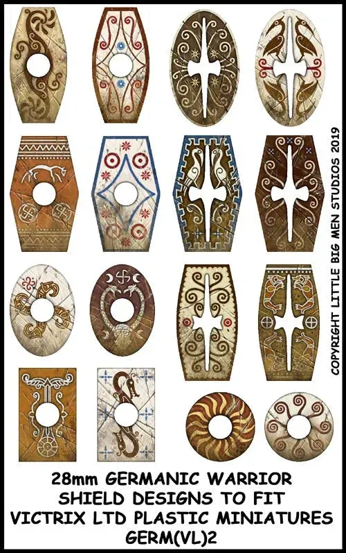 GERM(VL)2 Germanic Warriors Shield Designs GERM 2