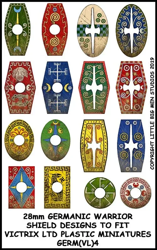 GERM(VL)4 Germanic Warriors Shield Designs GERM 4