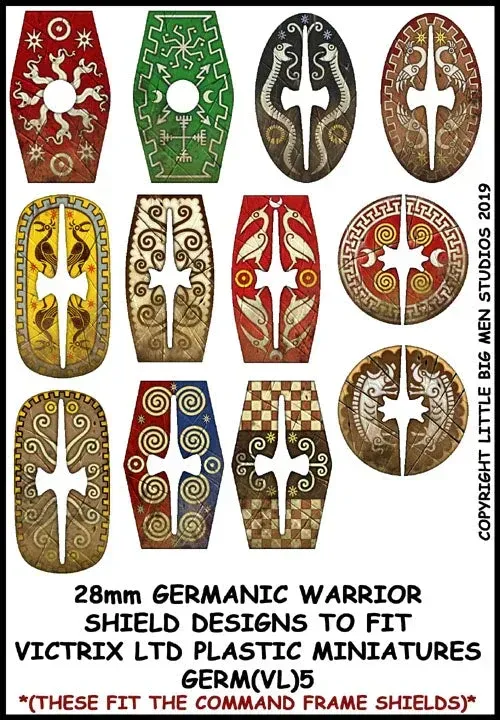GERM(VL)5 Germanic Warriors Shield Designs GERM 5