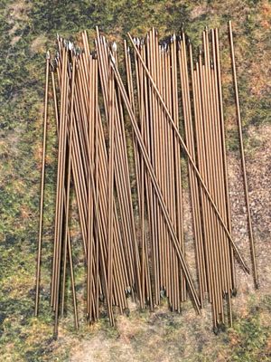 NS102c Wire spears/pikes with spearhead x 64 (1mm x 100mm) NS102c Wire spears/pikes with spearhead x 64 (1mm x 100mm)