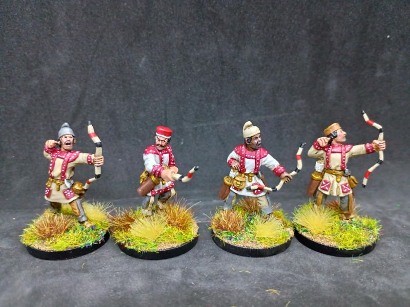 BYZ17 Skirmishing archers in mixed headgear