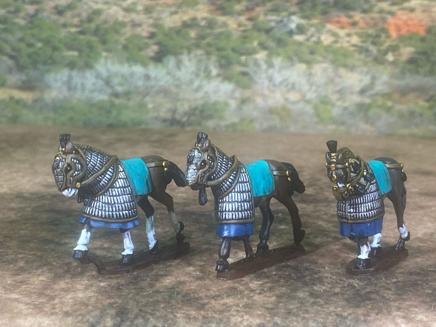 H3 Lamellar Half-armoured horses