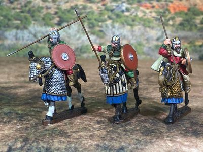 GOT04 Goth Unarmoured Cavalry with spears GOT04 Goth Unarmoured Cavalry with spears