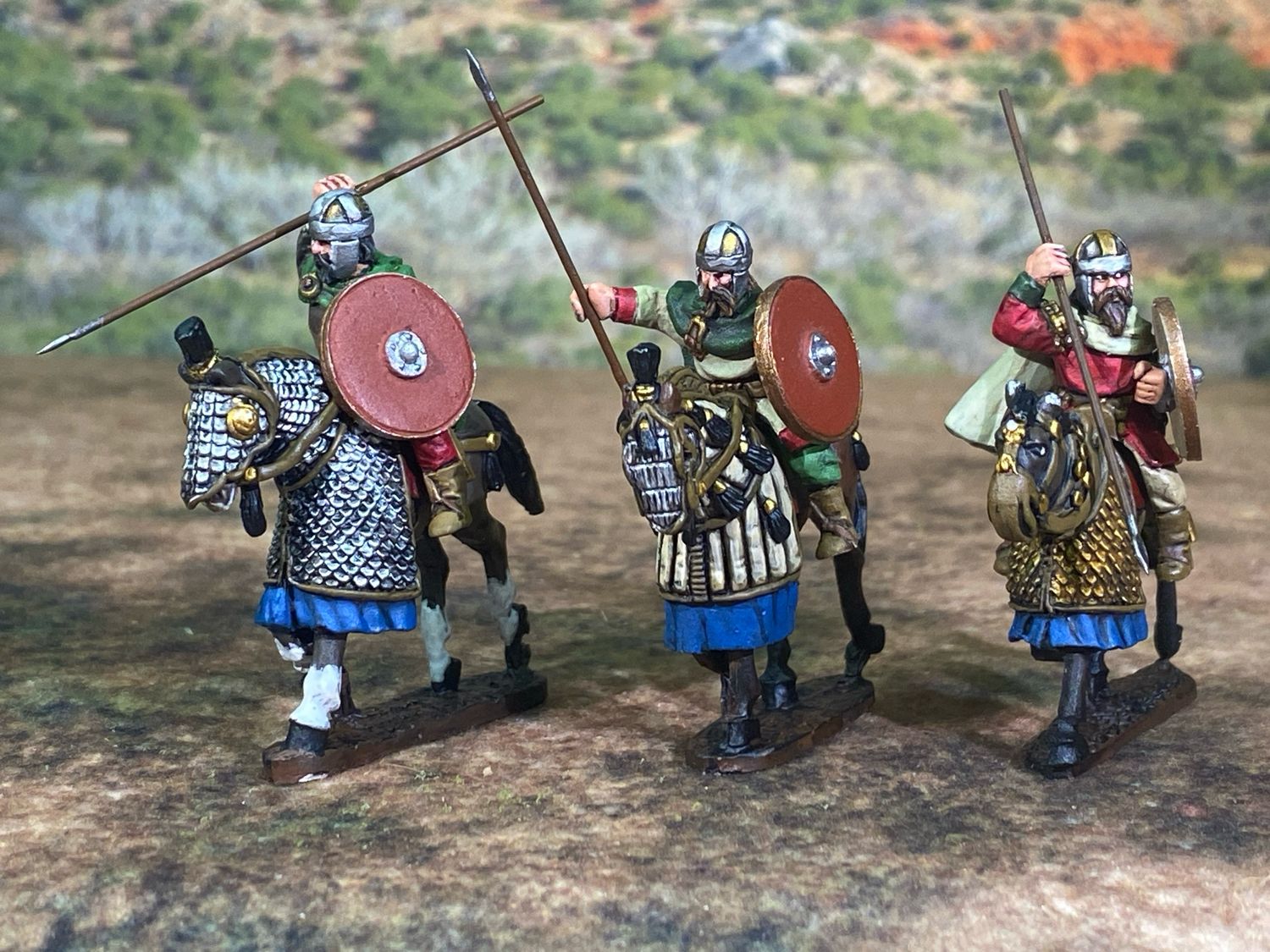 GOT04 Goth Unarmoured Cavalry with spears GOT04 Goth Unarmoured Cavalry with spears