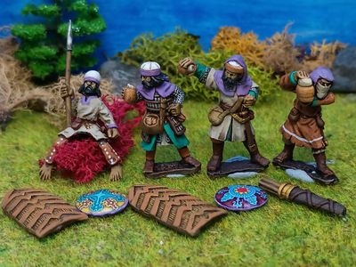 ELSC02 Sassanid Elephant Crew with Naphtha Weapons ELSC02 Sassanid Elephant Crew with Naphtha Weapons