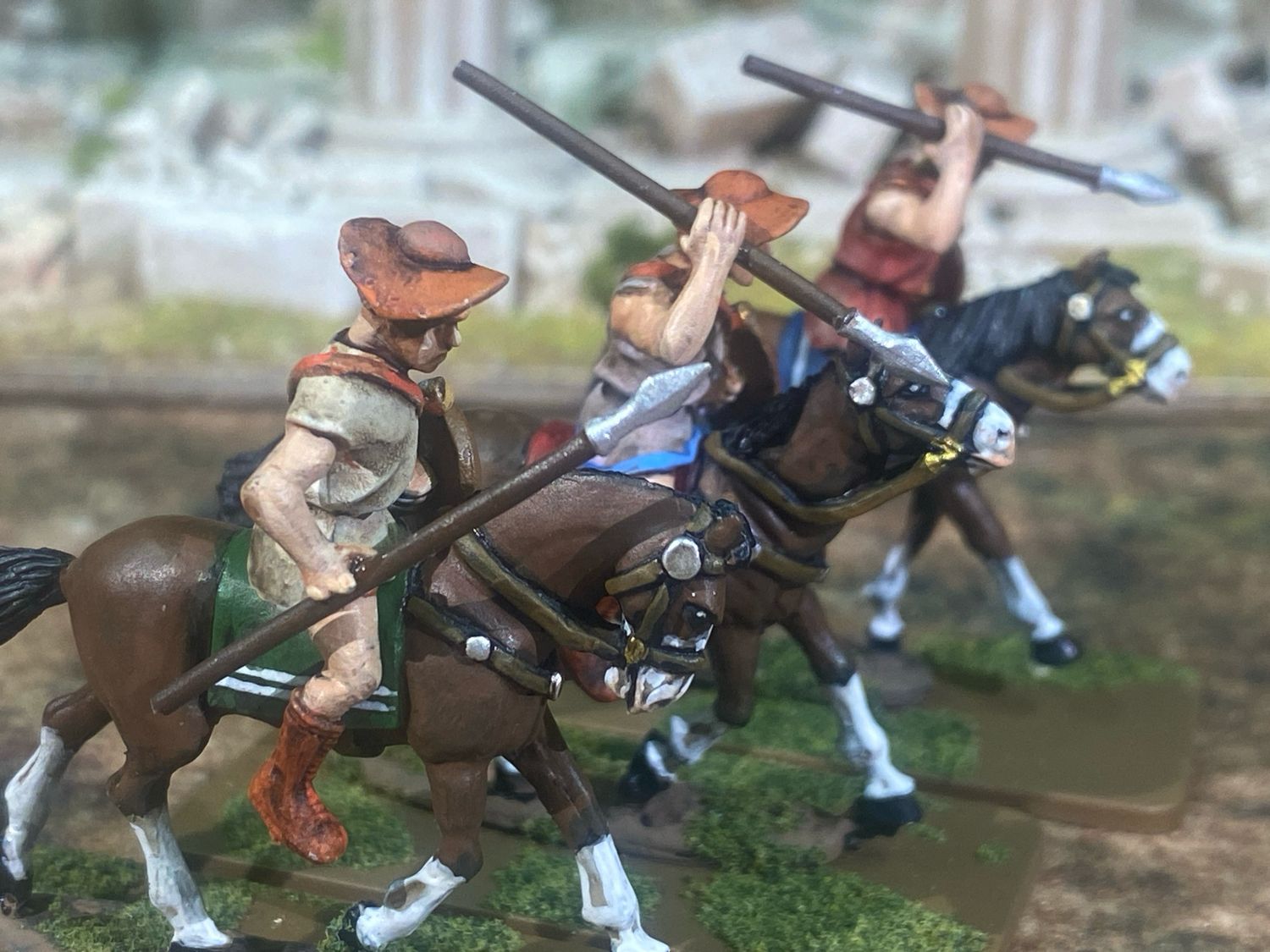 PYR17 Greek light horse with javelin