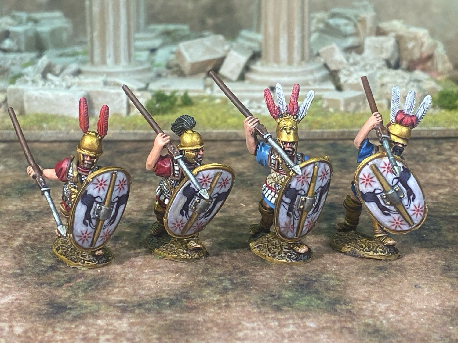 ETR01 advancing  infantry in mail armour