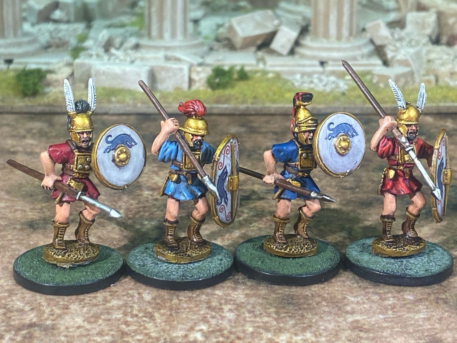 ETR07 Advancing  infantry in pectoral armour