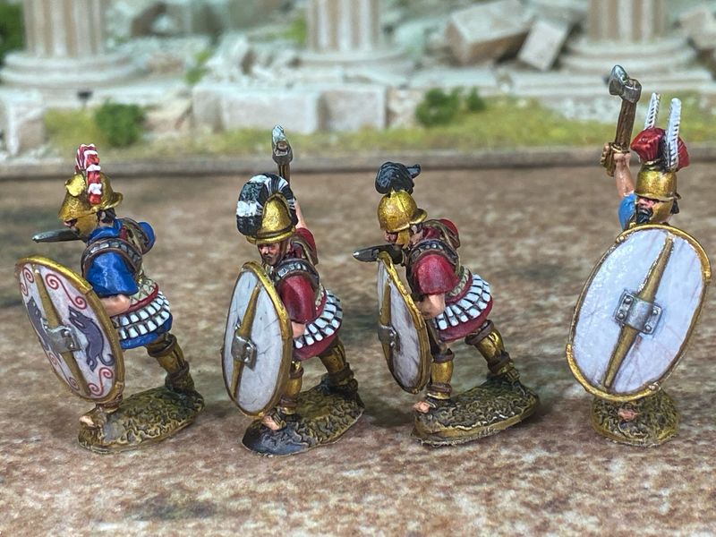 ETR04 Advancing  infantry in mail armour with swords and axes 2