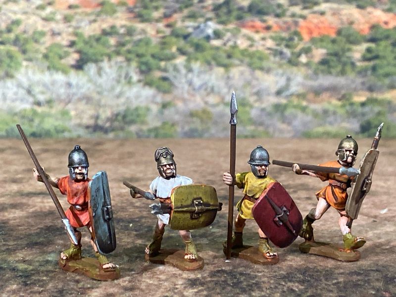 CAR05 Carthaginian/Libyan Levy Light Infantry with Helmets.