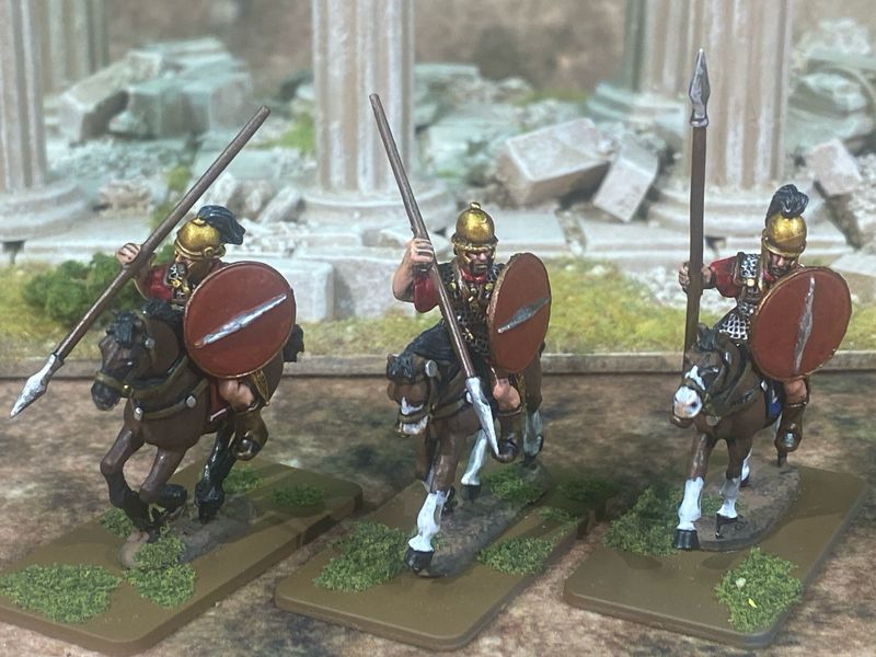 CS35 Caesarian Cavalry in Montefortino Helmets with spears