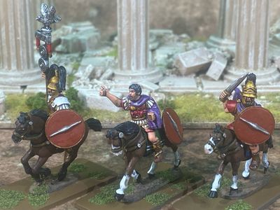 CS37 Caesarian Cavalry Command in Montefortino Helmets CS37 Caesarian Cavalry Command in Montefortino Helmets