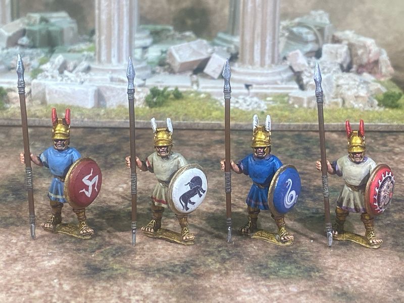 HOP07 Hoplites standing unarmoured