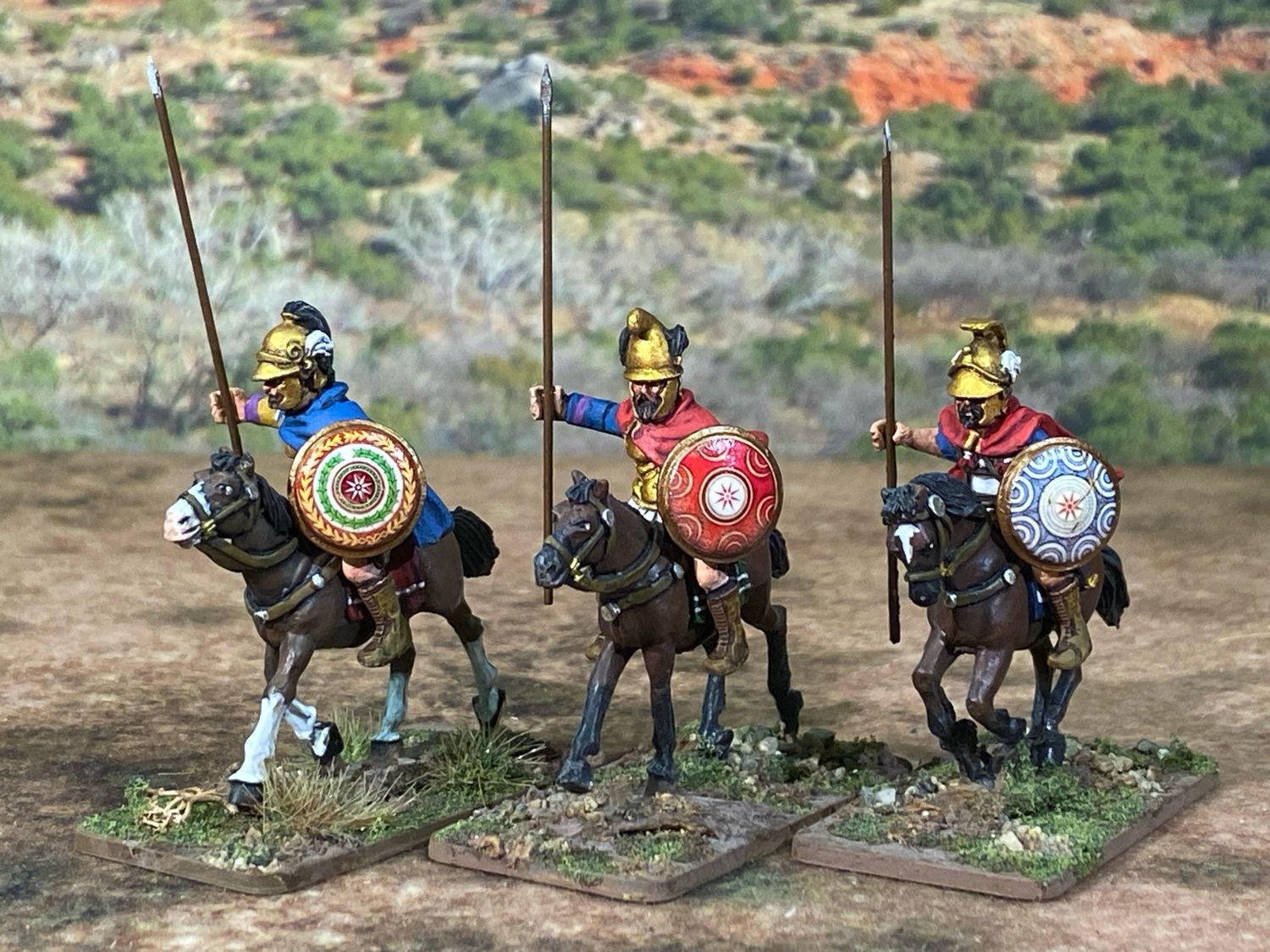 PYR14 Royal Guard Heavy cavalry in Mixed Breastplate and Linothorax