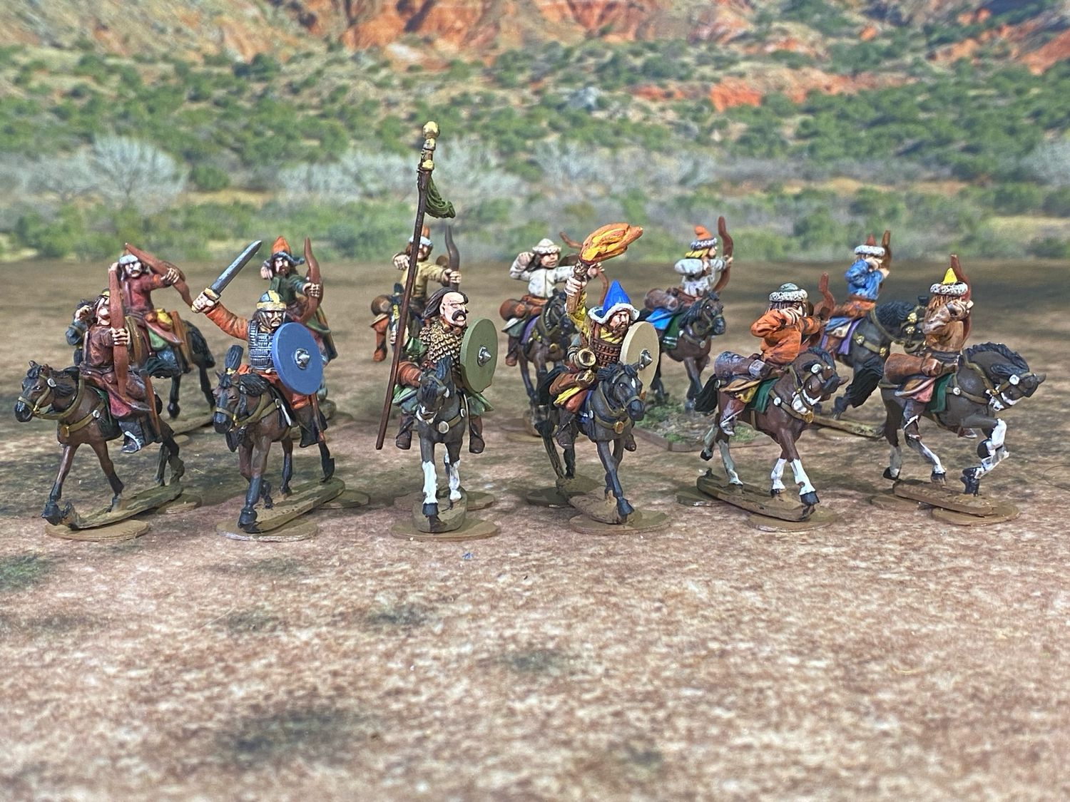 UD ST1 Steppe 12 Figure Horse Archer Unit UD ST1 Steppe 12 Figure Horse Archer Unit