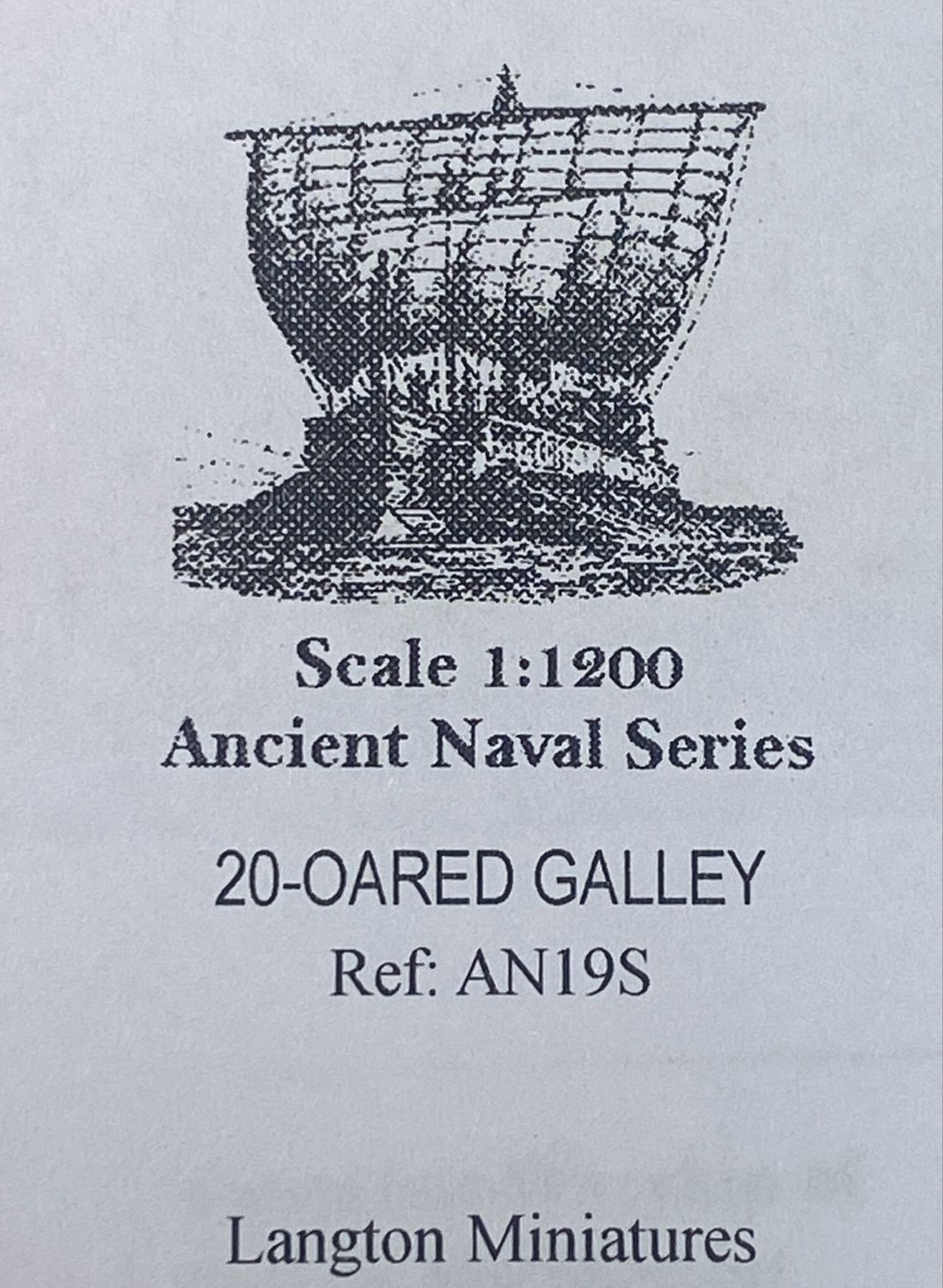 AN19 20-Oared Galley