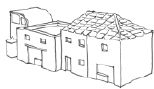 RA134 Street Of 2-story Buildings.