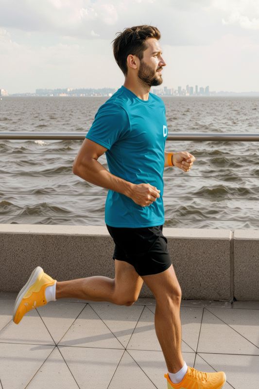 Laufshirt Herren petrol/petrole
