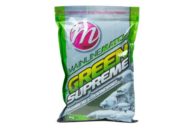Mainline Green Supreme Fishmeal Groundbait 1kg