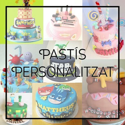 Pastís fondant personalitzat