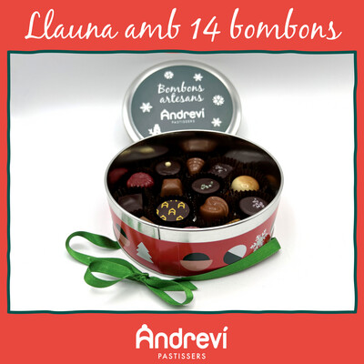 Llauna amb 14 bombons