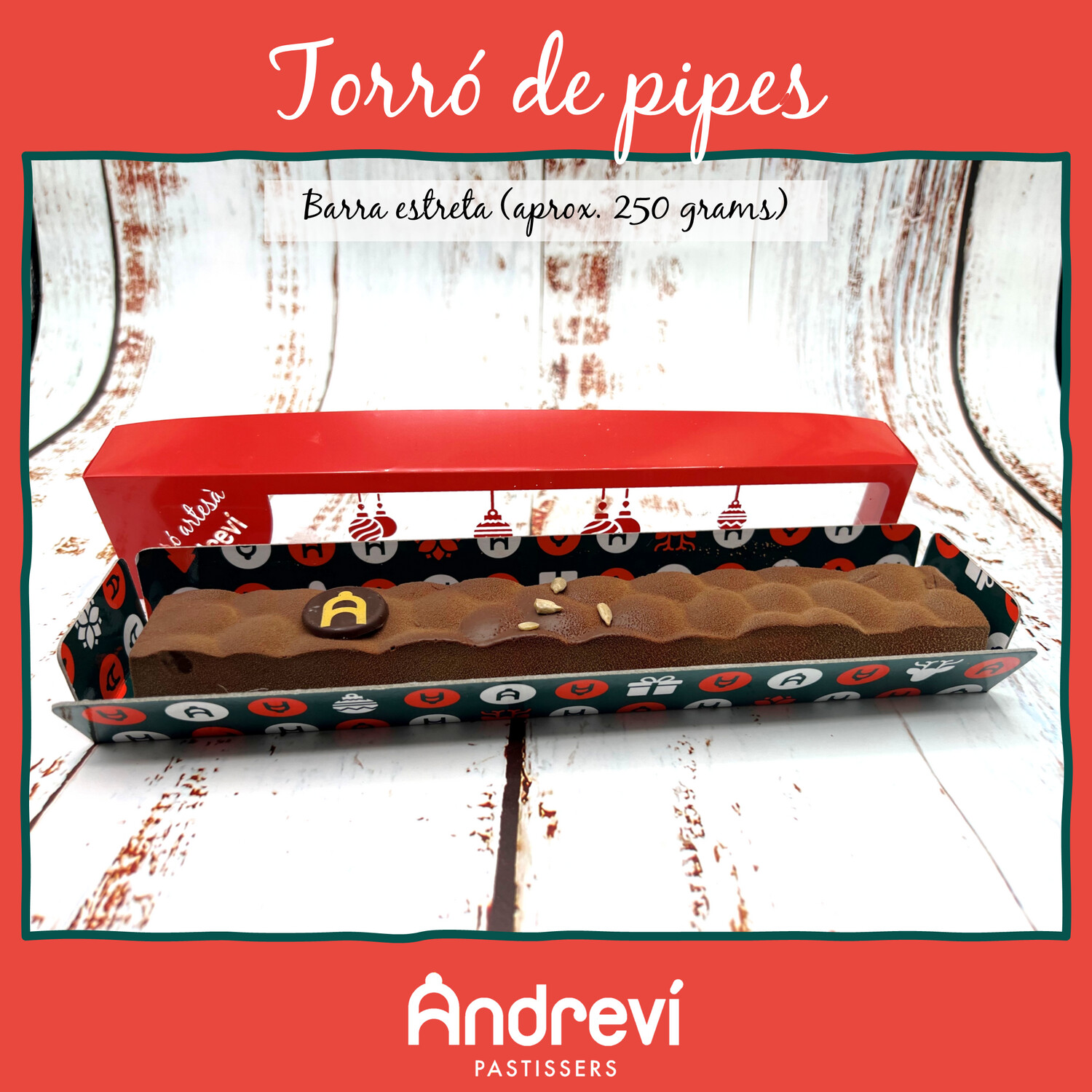 Torró de pipes salades