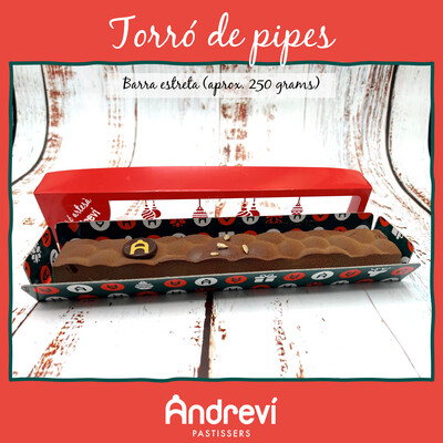 Torró de pipes salades