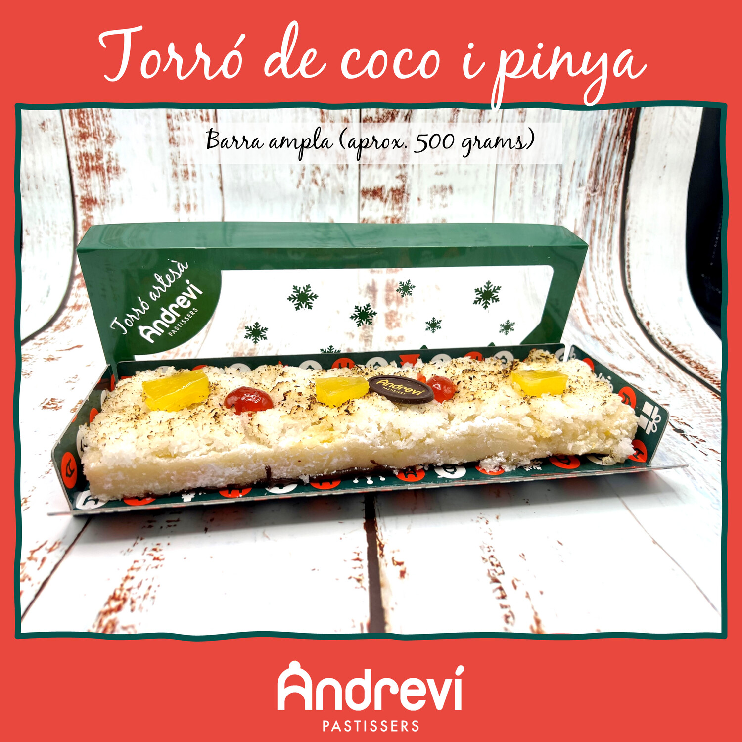 Torró de coco i pinya
