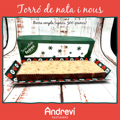Torró de nata i nous