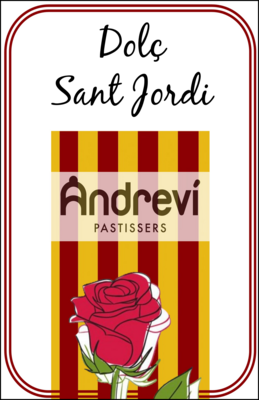 LLIBRE-PASTÍS DE SANT JORDI &quot;DOLÇ SANT JORDI&quot;