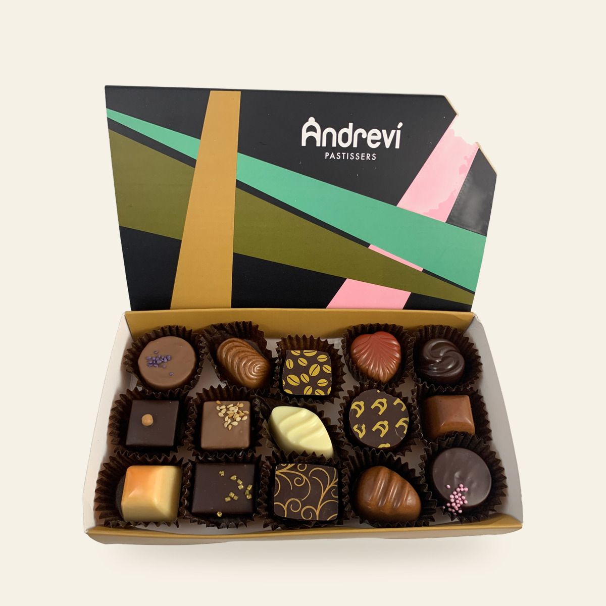 Caixa Andreví 15 bombons